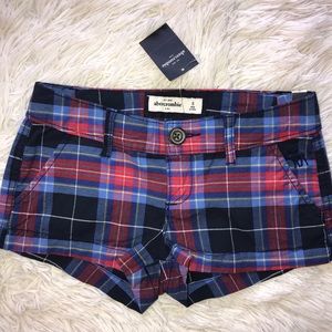 Abercrombie plaid girl shorts